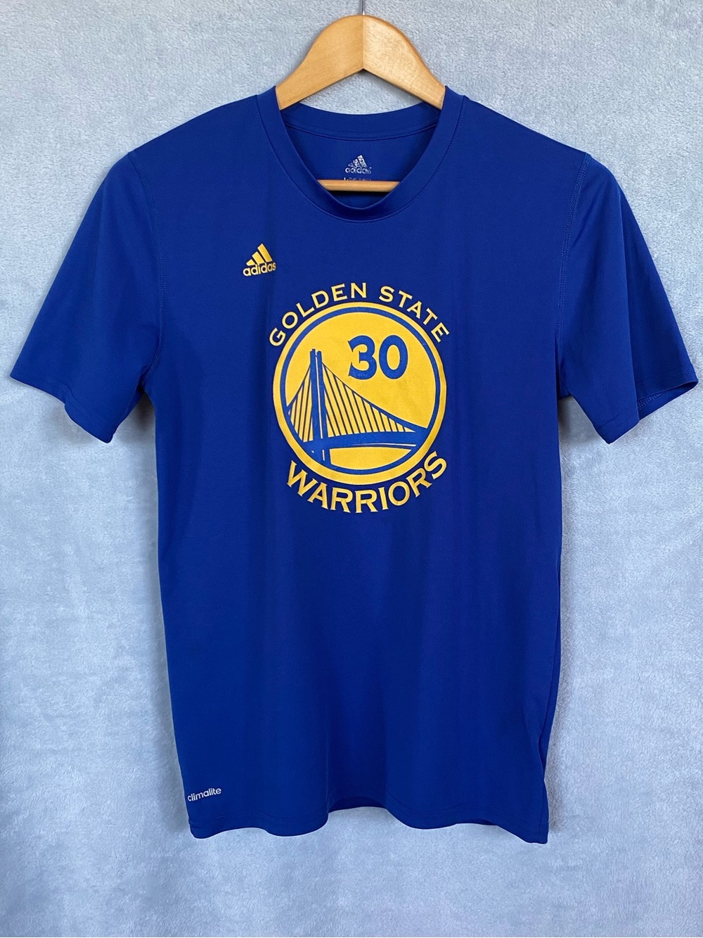 Adidas Stephen Curry 30 Warriors Climalite NBA Shirt Golden State L